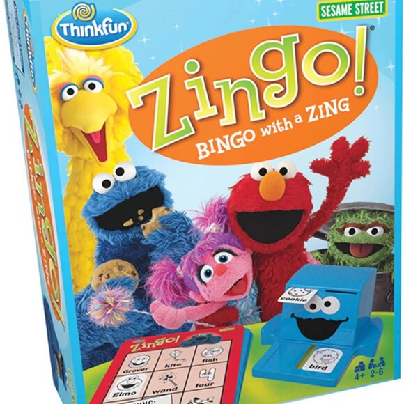 THINKFUN Other - ZINGO Sesame Street BNIP Bingo with a Zing ThinkFun Ages 4+ DAMAGED BOX